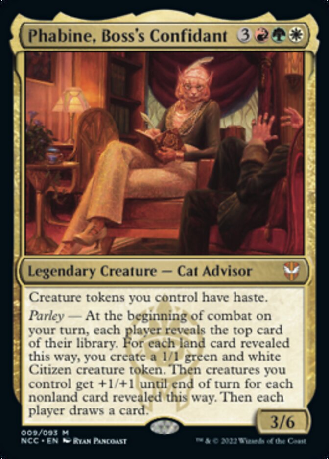 Phabine, Boss's Confidant (9) [Commander: Streets of New Capenna]