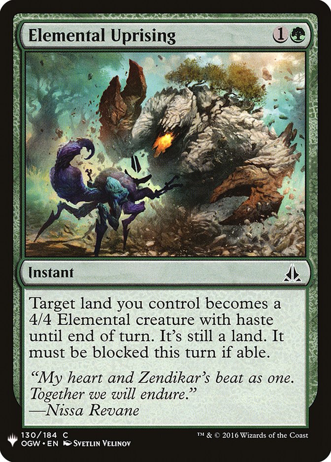 Elemental Uprising (130) [The List Reprints]