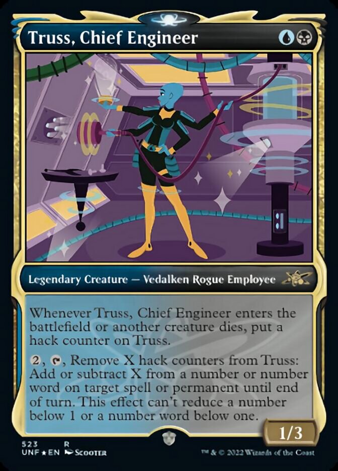 Truss, Chief Engineer (Showcase) (Galaxy Foil) (523) [Unfinity]