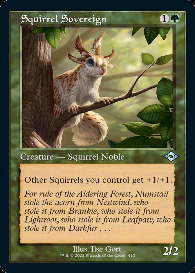 Squirrel Sovereign (Retro Frame) (415) [Modern Horizons 2]