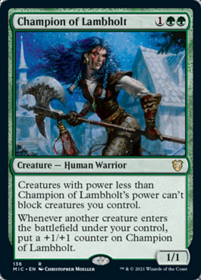 Champion of Lambholt (136) [Commander: Innistrad: Midnight Hunt]