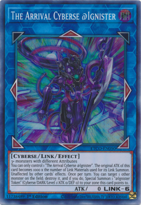 The Arrival Cyberse @Ignister (ETCO-EN050) [Eternity Code]