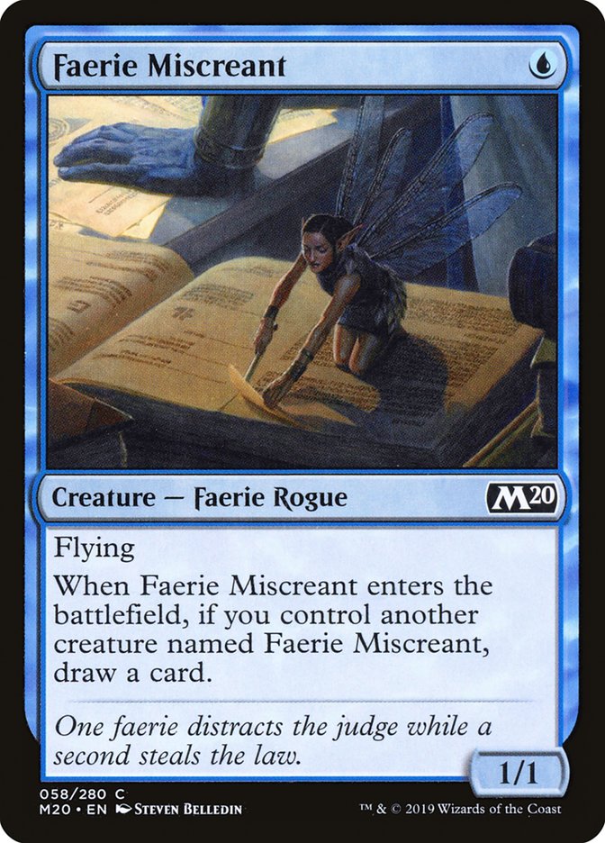 Faerie Miscreant (58) [Core Set 2020]
