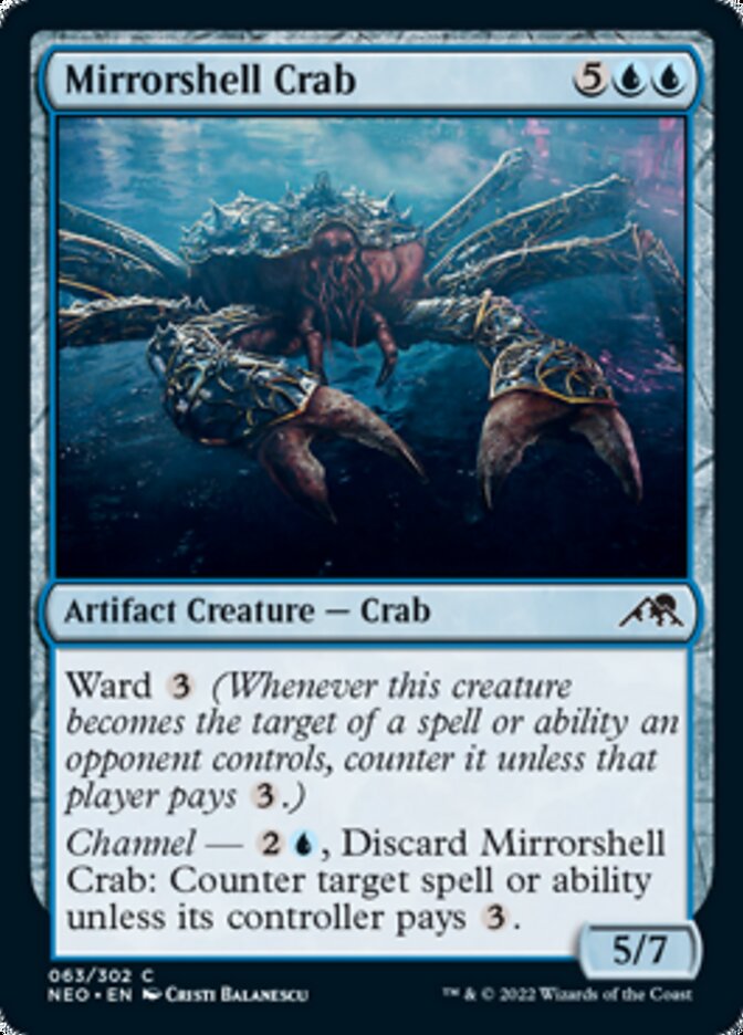 Mirrorshell Crab (63) [Kamigawa: Neon Dynasty]