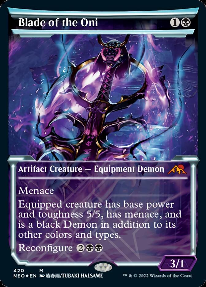 Blade of the Oni (Showcase) (Foil Etched) (420) [Kamigawa: Neon Dynasty]