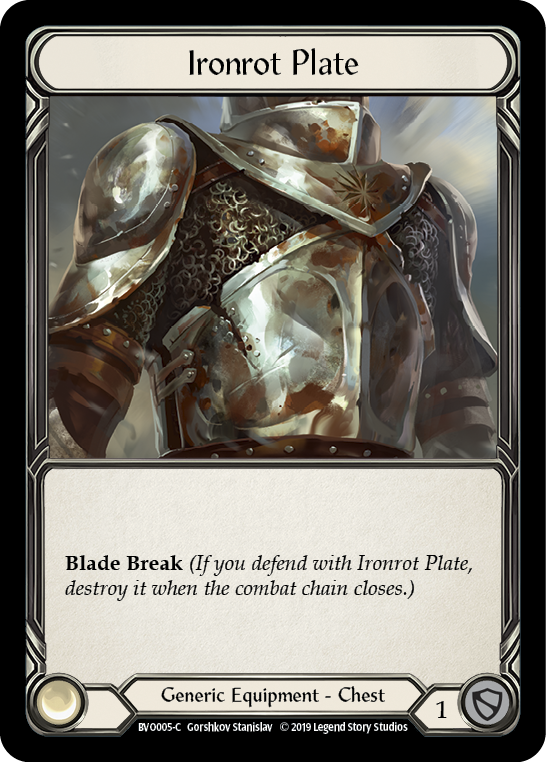 Ironrot Plate (BVO005) [Hero Deck: Bravo]