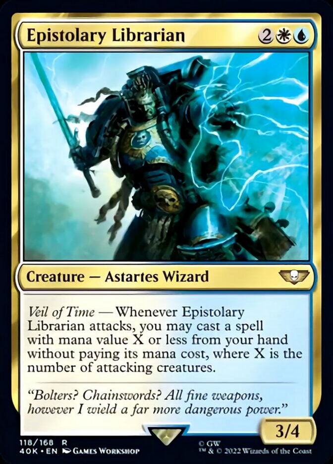 Epistolary Librarian (Surge Foil) (118) [Universes Beyond: Warhammer 40,000]