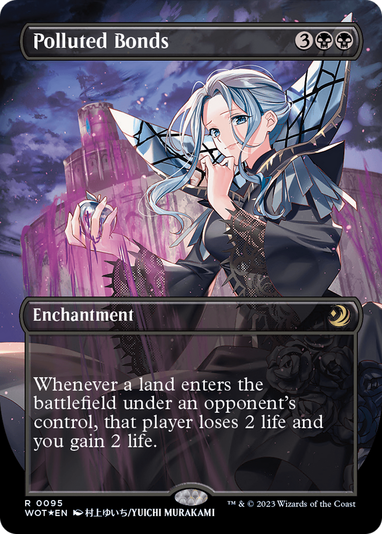 Polluted Bonds (Anime Borderless) (Confetti Foil) (95) [Wilds of Eldraine: Enchanting Tales]
