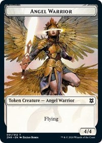 Angel Warrior // Construct Double-Sided Token (1 // 10) [Zendikar Rising]