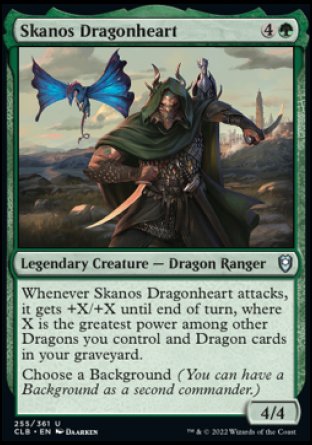 Skanos Dragonheart (255) [Commander Legends: Battle for Baldur's Gate]