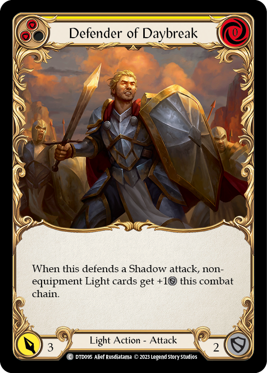 Defender of Daybreak (Yellow) (DTD095) [Dusk till Dawn]
