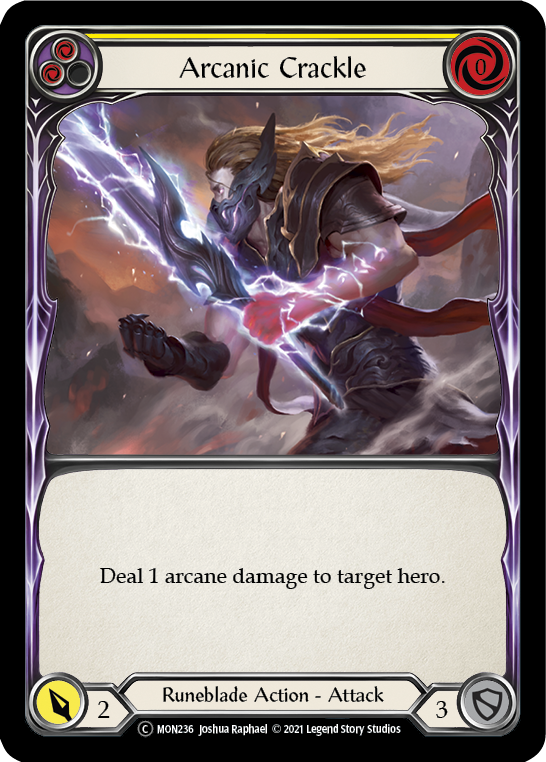 Arcanic Crackle (Yellow) (MON236) [Monarch]