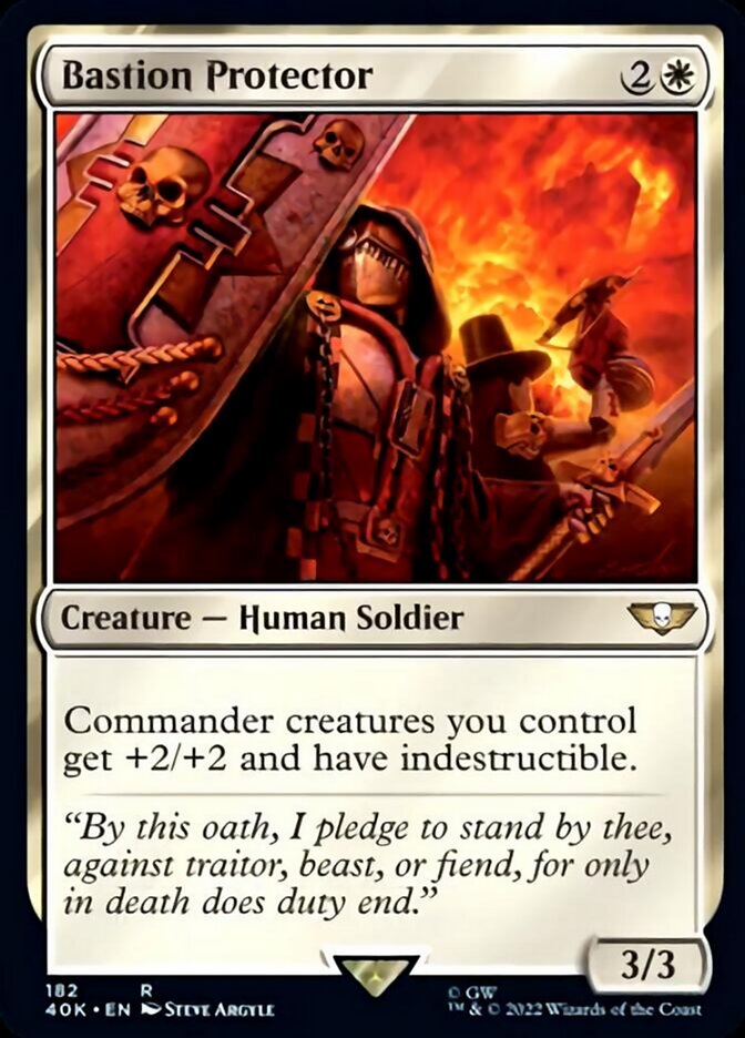 Bastion Protector (Surge Foil) (182) [Universes Beyond: Warhammer 40,000]
