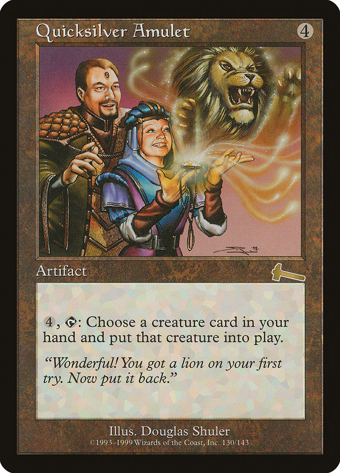 Quicksilver Amulet (130) [Urza's Legacy]