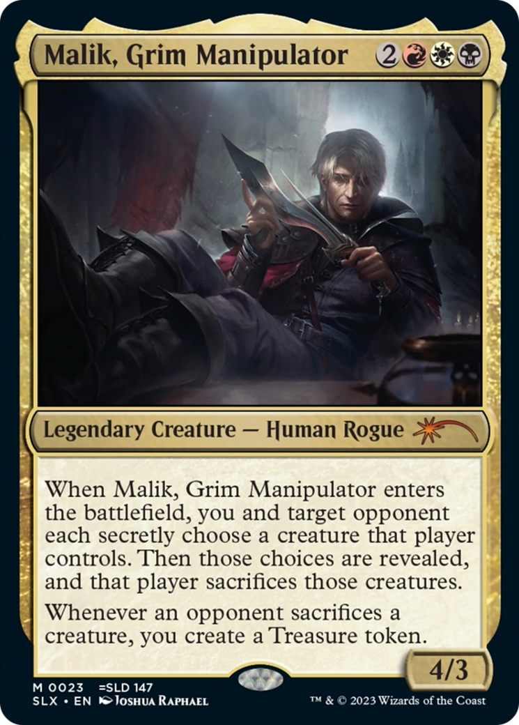 Malik, Grim Manipulator (23) [SLX Cards]