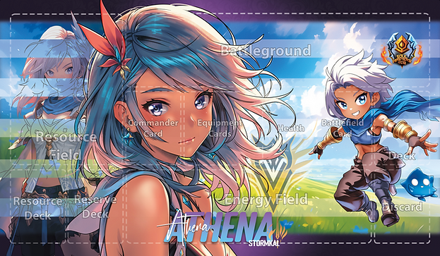 Athena Sormkal Playmat - Grided