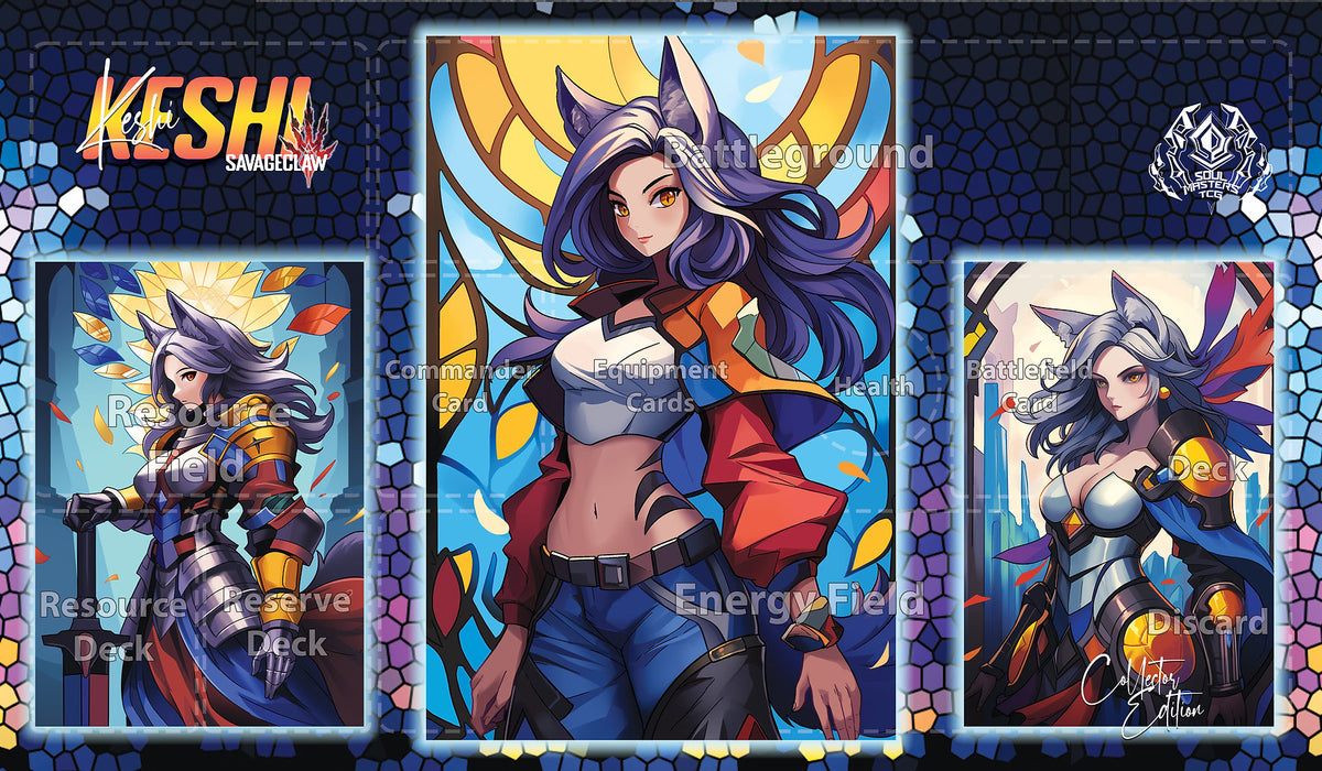 Keshi Collector Set - Limited Edition Playmat - Grided