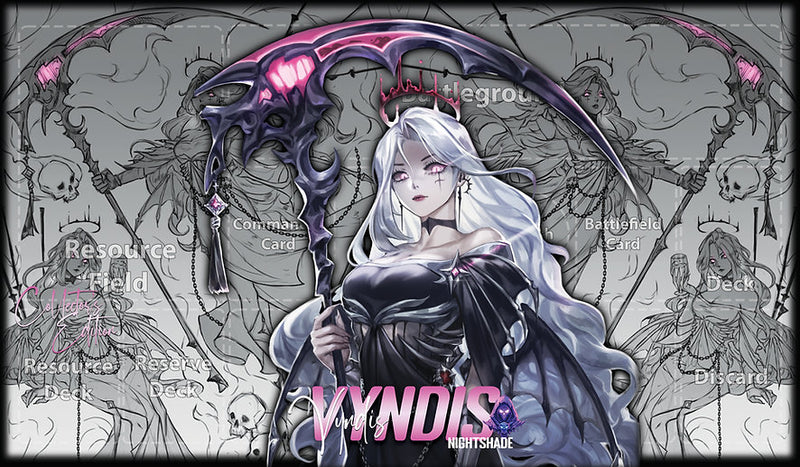 Vyndis Nightshade-Playmat - Grided