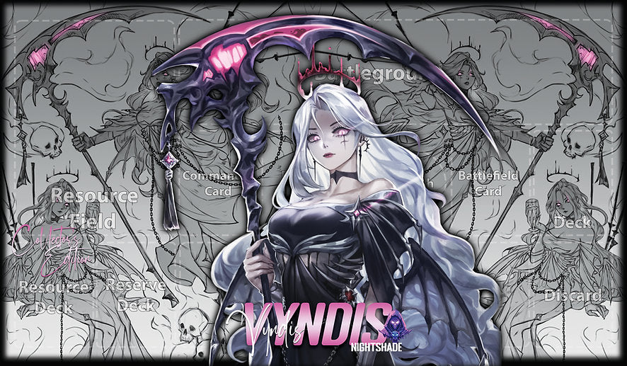 Vyndis Nightshade-Playmat - Grided