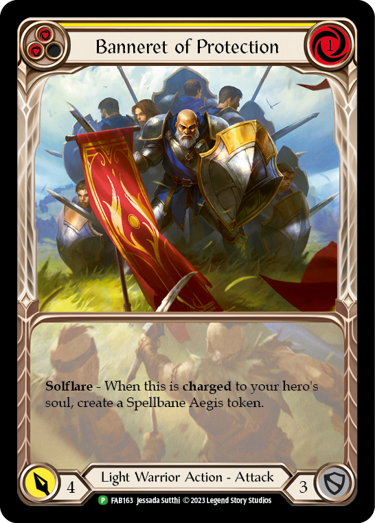 Banneret of Protection - FAB 163 (FAB163) [Flesh and Blood: Promo Cards]
