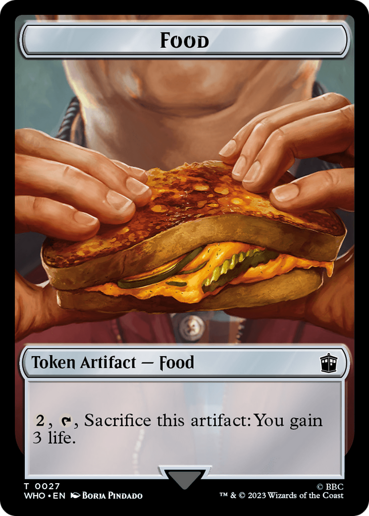 Copy // Food (0027) Double-Sided Token (1 // 27) [Universes Beyond: Doctor Who]