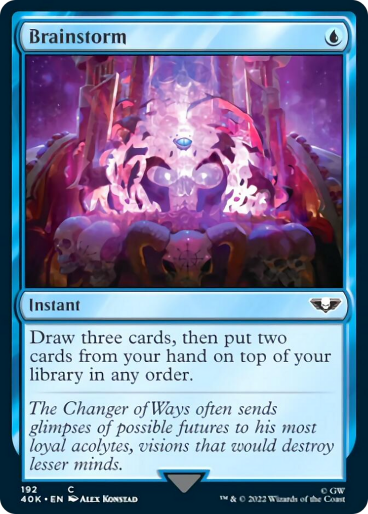 Brainstorm (Surge Foil) (192) [Universes Beyond: Warhammer 40,000]