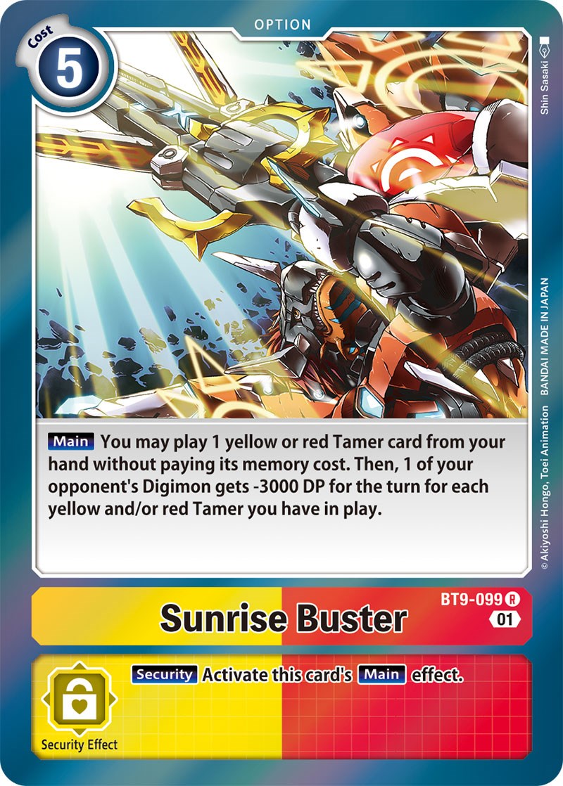 Sunrise Buster (BT9-099 R) [X Record]