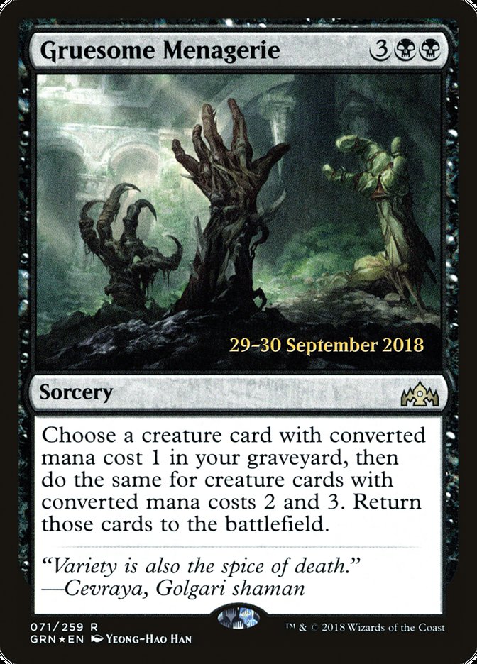 Gruesome Menagerie (71) [Prerelease Cards]