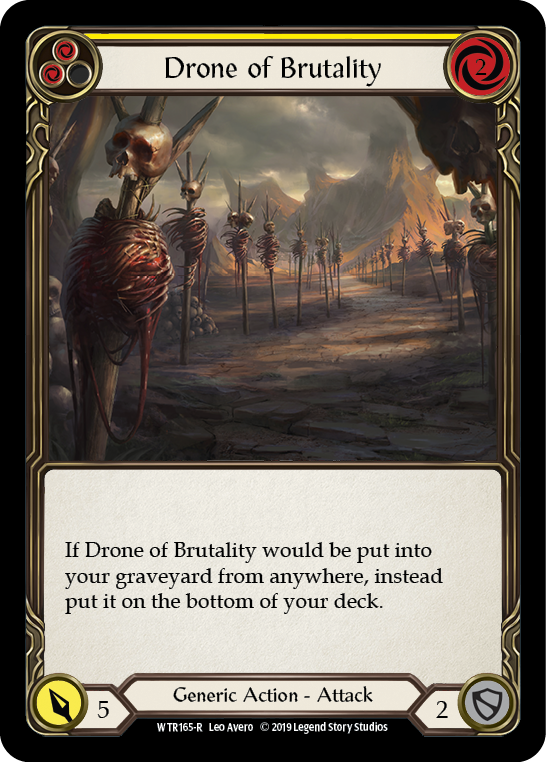 Drone of Brutality (Yellow) (WTR165) [Welcome to Rathe]