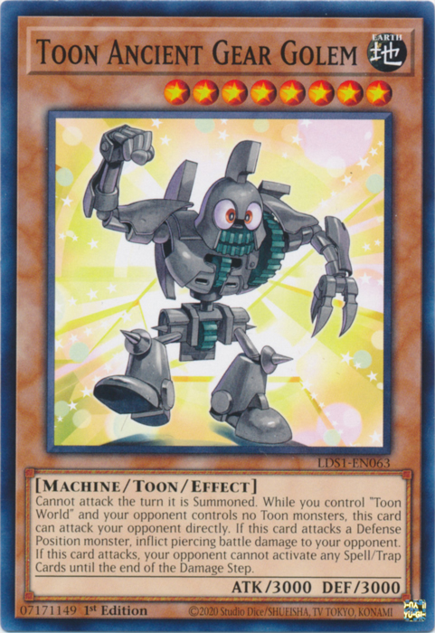 Toon Ancient Gear Golem (LDS1-EN063) [Legendary Duelists: Season 1]