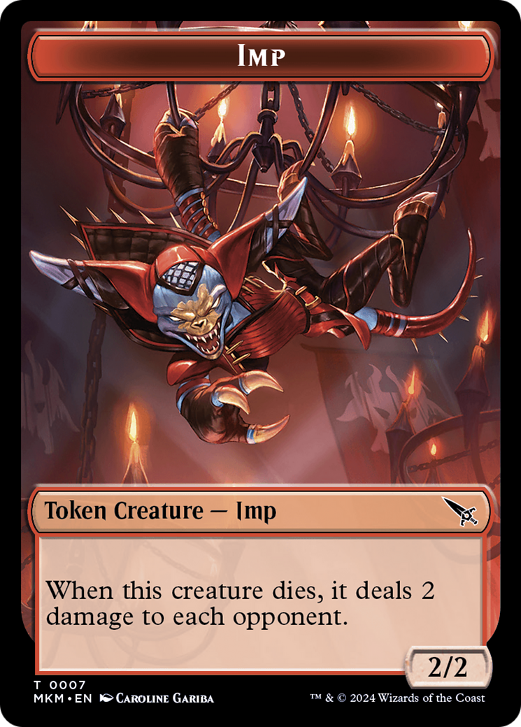 Thopter (0020) // Imp Double-Sided Token (20 // 7) [Murders at Karlov Manor]