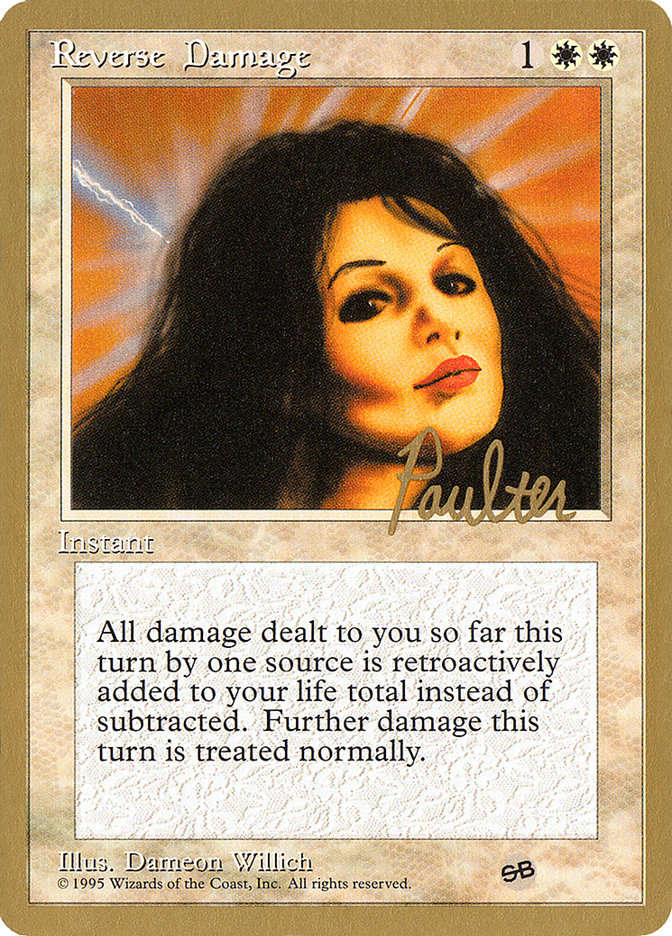 Reverse Damage - 1996 Preston Poulter (4ED) (SB) [World Championship Decks]