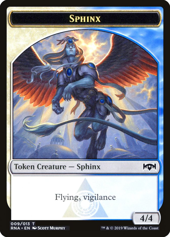 Bird // Sphinx Double-Sided Token (1 // 9) [Ravnica Allegiance: Guild Kits]