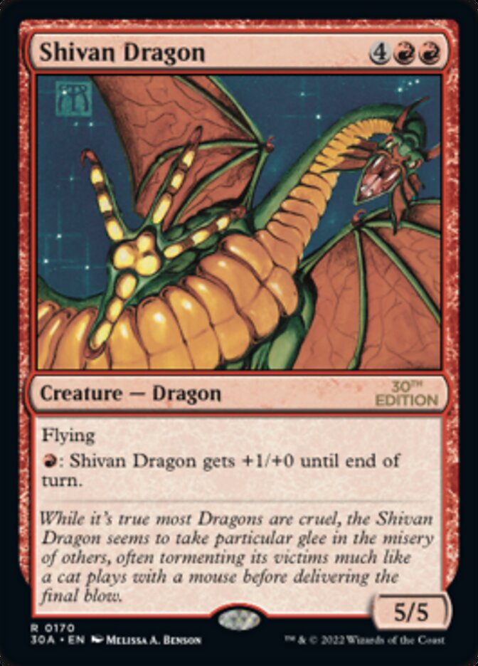 Shivan Dragon (170) [30th Anniversary Edition]