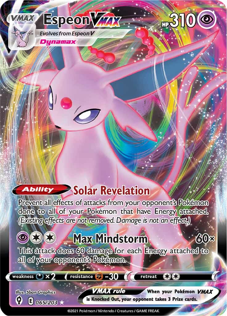Espeon VMAX (065/203) [SWSH07: Evolving Skies]
