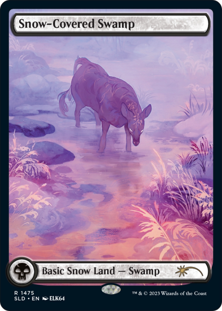 Snow-Covered Swamp (1475) (Rainbow Foil) (1475) [Secret Lair Drop Series]