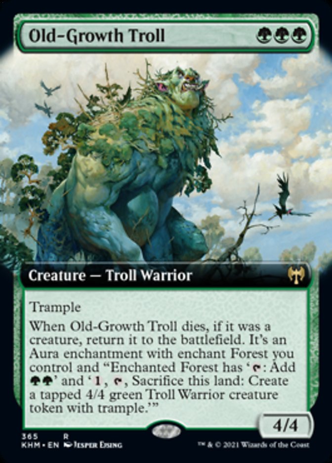 Old-Growth Troll (Extended Art) (365) [Kaldheim]