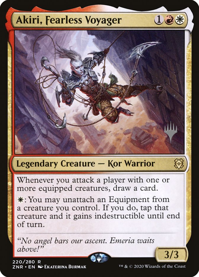 Akiri, Fearless Voyager (220) [Promo Pack: Zendikar Rising]