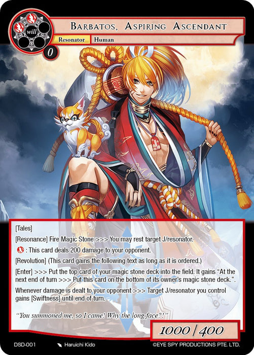 Barbatos, Aspiring Ascendant (DSD-001) [Starter Deck: Tales]