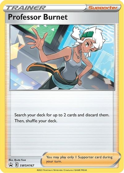 Professor Burnet - SWSH167 (SWSH167) [SWSH: Sword & Shield Promo Cards]