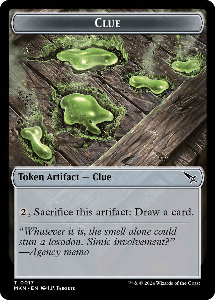 Thopter (0020) // Clue (0017) Double-Sided Token (20 // 17) [Murders at Karlov Manor]