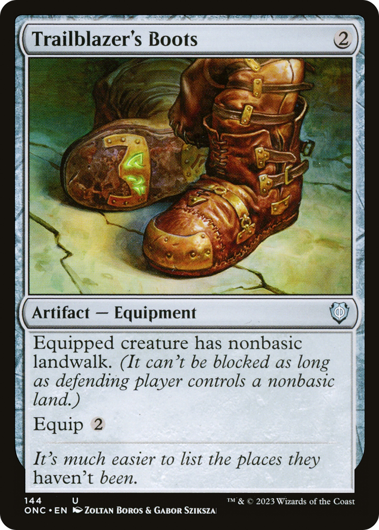 Trailblazer's Boots (144) [Commander: Phyrexia: All Will Be One]