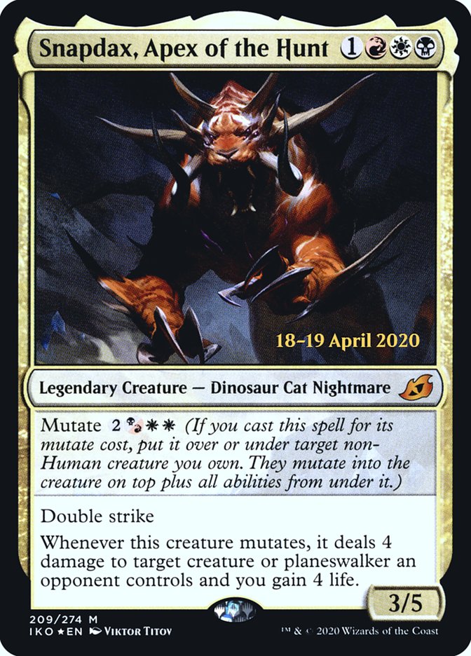 Snapdax, Apex of the Hunt (209) [Prerelease Cards]