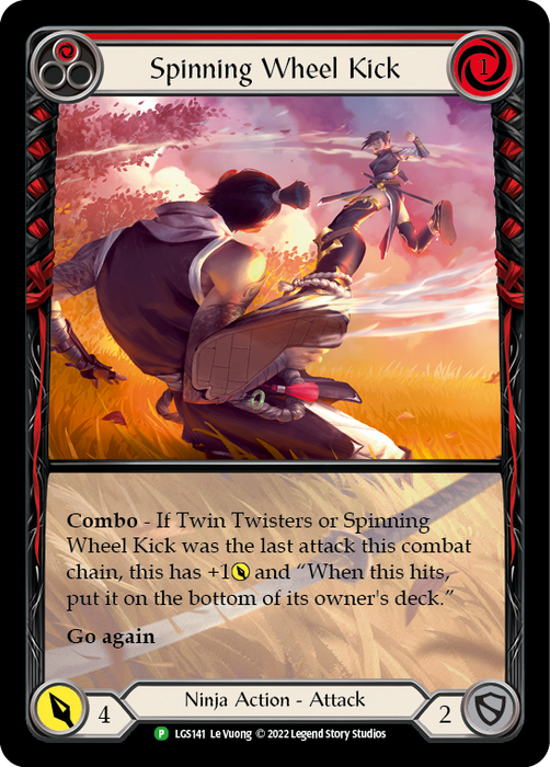 Spinning Wheel Kick (Red) [LGS141] (Promo)  Rainbow Foil