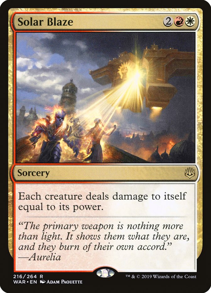 Solar Blaze (216) [War of the Spark]
