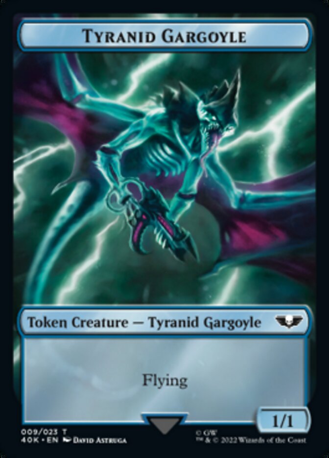 Tyranid (017) // Tyranid Gargoyle Double-Sided Token (Surge Foil) (17 // 9) [Universes Beyond: Warhammer 40,000]