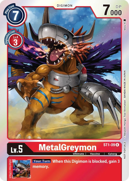 MetalGreymon [ST1-09] (Official Tournament Pack Vol. 6) [Starter Deck: Gaia Red Promos]