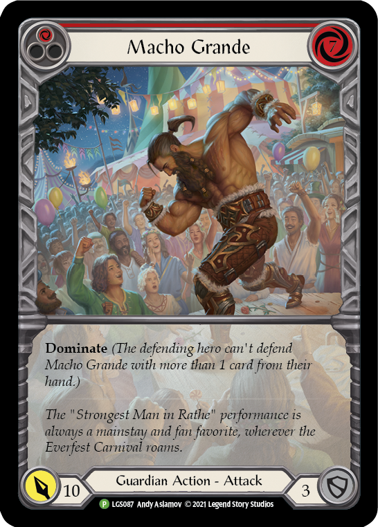 Macho Grande (Red) - LGS087 (LGS087) [Flesh and Blood: Promo Cards]