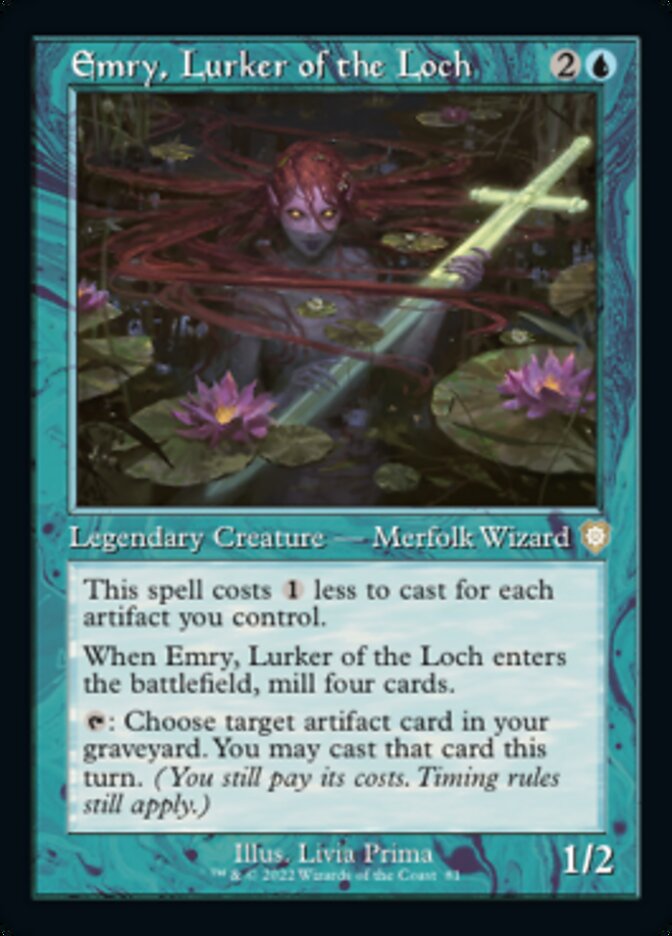 Emry, Lurker of the Loch (Retro Frame) (81) [Commander: The Brothers' War]