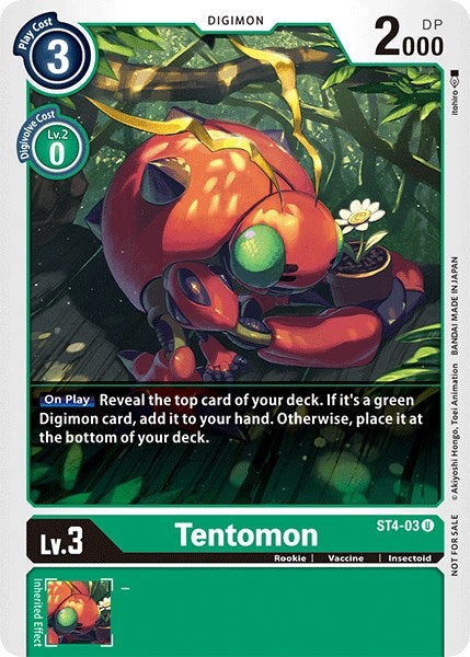 Tentomon (Official Tournament Pack Vol.3) (ST4-03 U) [Starter Deck 04: Giga Green]